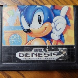 Genesis Blue Video Game Cartridge